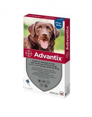 Advantix pro psy 25-40 kg spot-on 4x4 ml Advantix