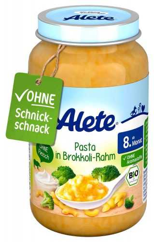 Alete BIO Příkrm těstoviny + brokolice + smetana 8m+ 220 g Alete