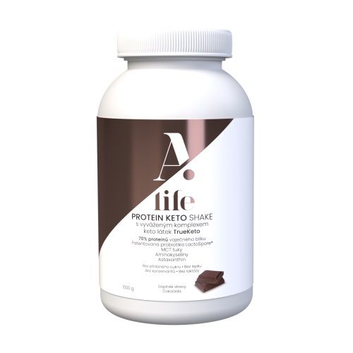 Alife Beauty and Nutrition Protein Keto Shake čokoláda 1000 g Alife Beauty and Nutrition