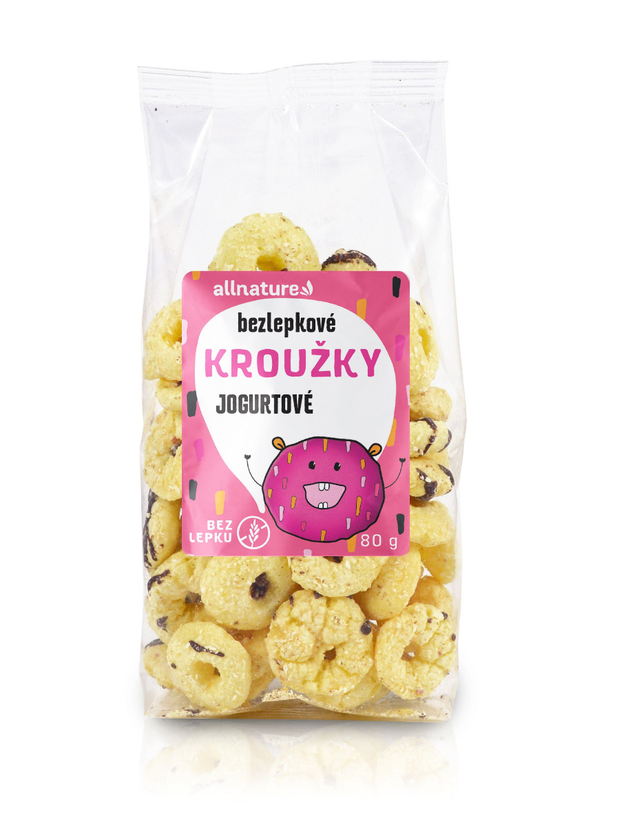 Allnature Kroužky jogurtové 80 g Allnature