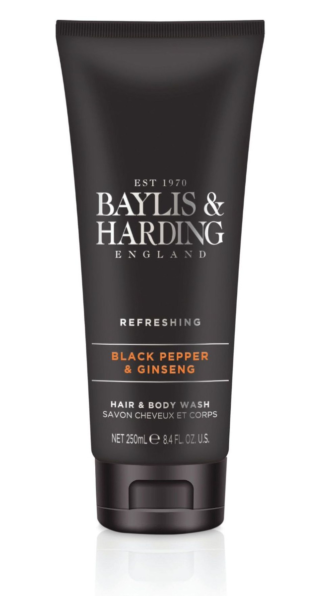 Baylis & Harding Pánský mycí gel na vlasy a tělo Černý pepř a Ženšen 250 ml Baylis & Harding