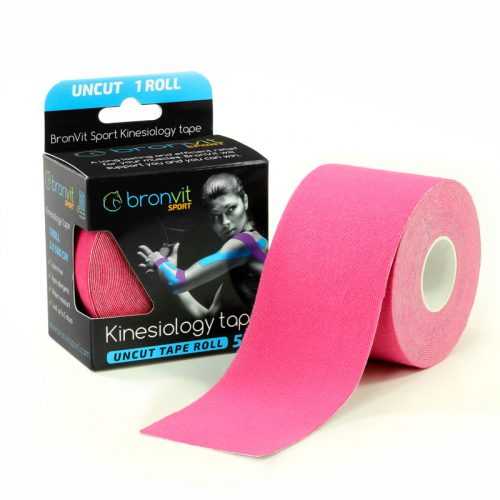 BronVit Sport Kinesio Tape classic 5 cm x 5 m tejpovací páska růžová BronVit Sport