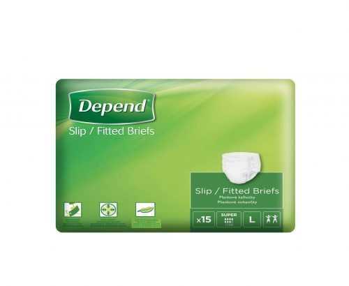 Depend Slip Super L inkontinenční plenkové kalhotky 15 ks Depend