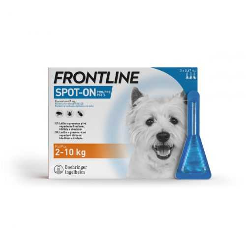 Frontline Spot on Dog S 0.67 ml pes 2-10 kg 3 pipety Frontline