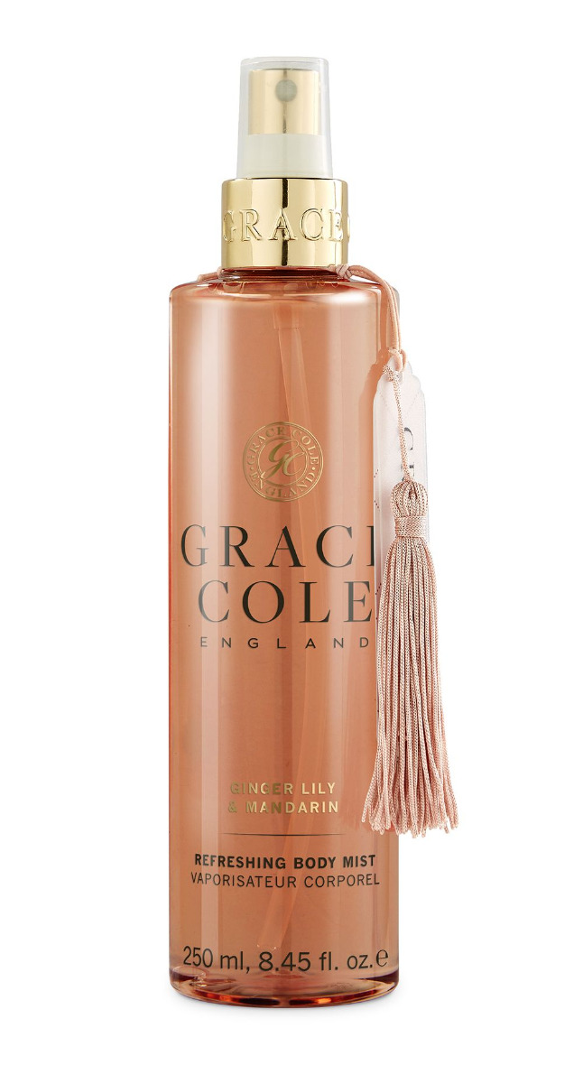 Grace Cole Ginger Lily & Mandarin osvěžující mlha na tělo 250 ml Grace Cole