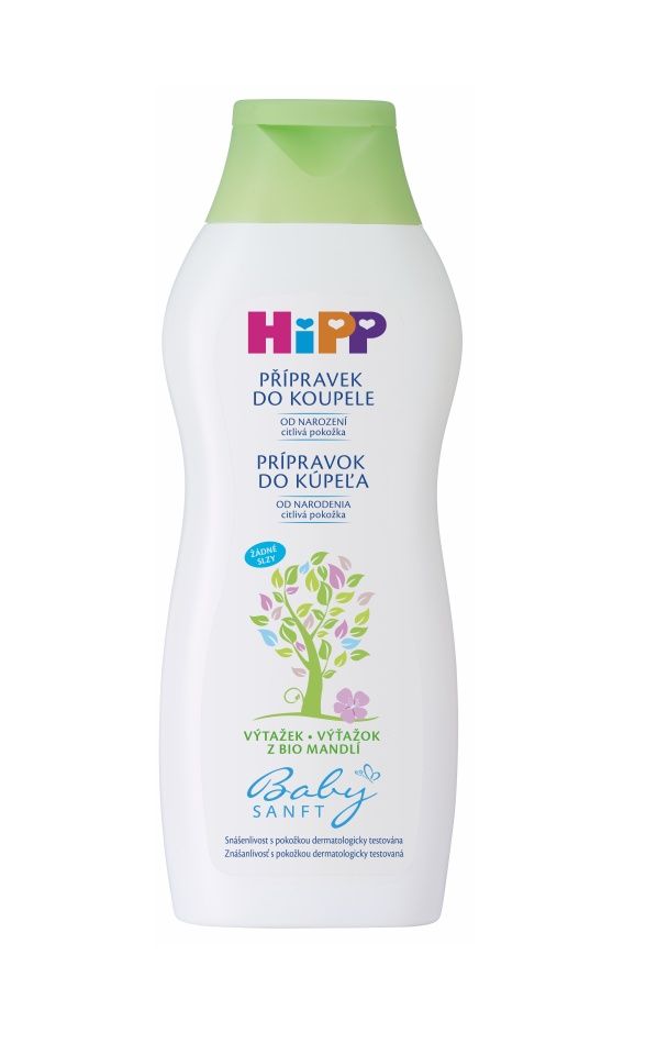 Hipp BabySanft Dětský ošetřující přípravek do koupele 350 ml Hipp