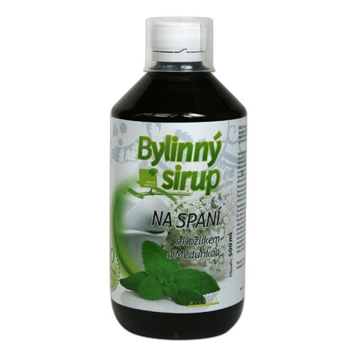 Kozlík + Meduňka bylinný sirup na spaní 500 ml