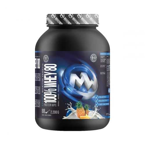 MAXXWIN 100% WHEY 80 ananas 2200 g MAXXWIN