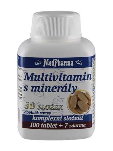 Medpharma Multivitamín s minerály 30 složek 107 tablet Medpharma