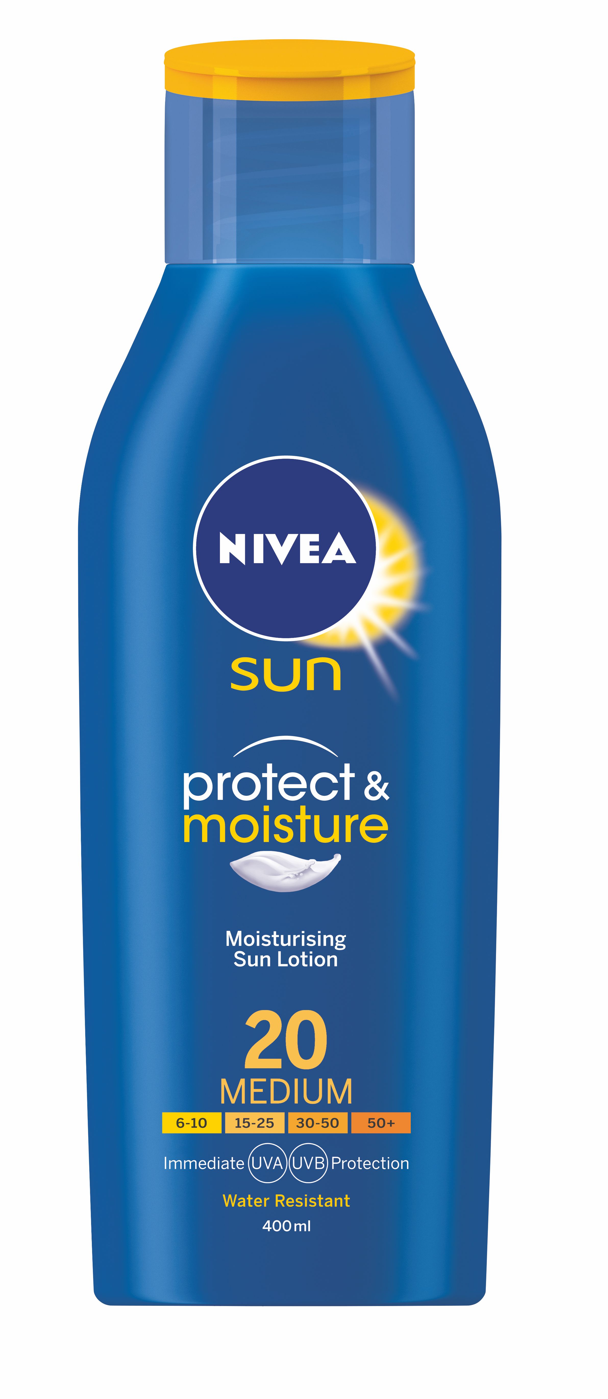 Nivea SUN Hydratační mléko na opalování OF20 400 ml Nivea