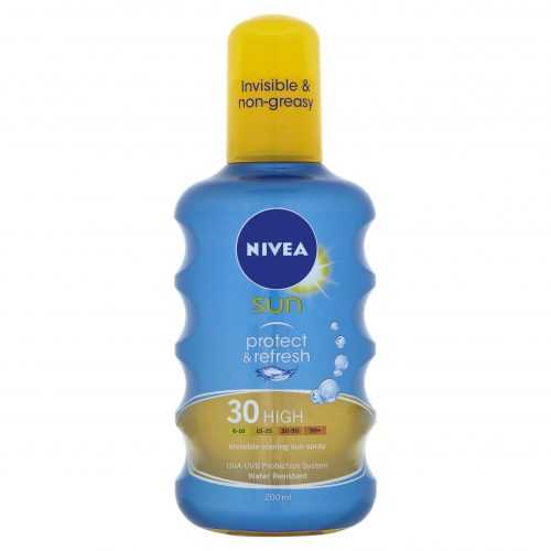 Nivea SUN Protect&Refresh Neviditelný sprej na opalování OF30 200 ml Nivea