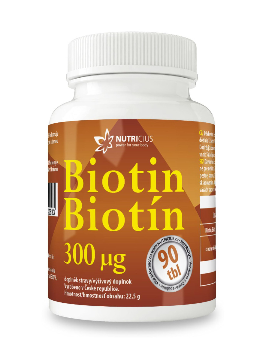 Nutricius Biotin 300 µg 90 tablet Nutricius