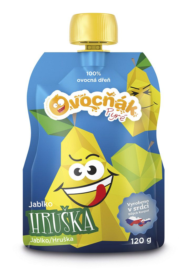 Ovocňák jablko-hruška 100% pyré 120 g Ovocňák