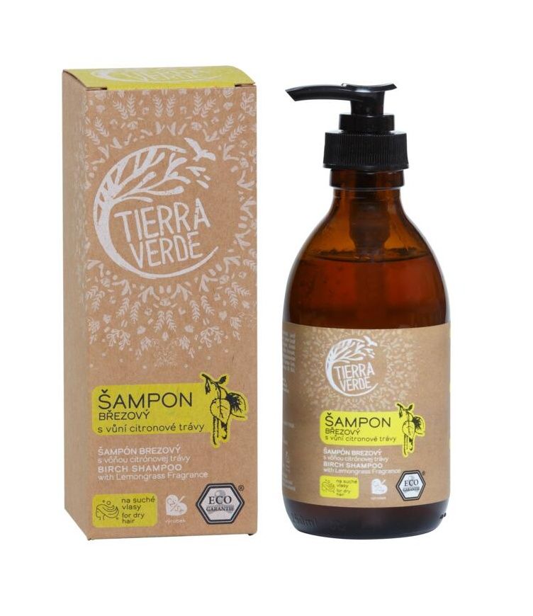 Tierra Verde Šampon březový s vůní citronové trávy 230 ml Tierra Verde