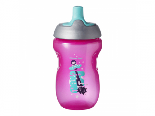 Tommee Tippee Netekoucí sportovní láhev 12m+ Pink 300 ml Tommee Tippee