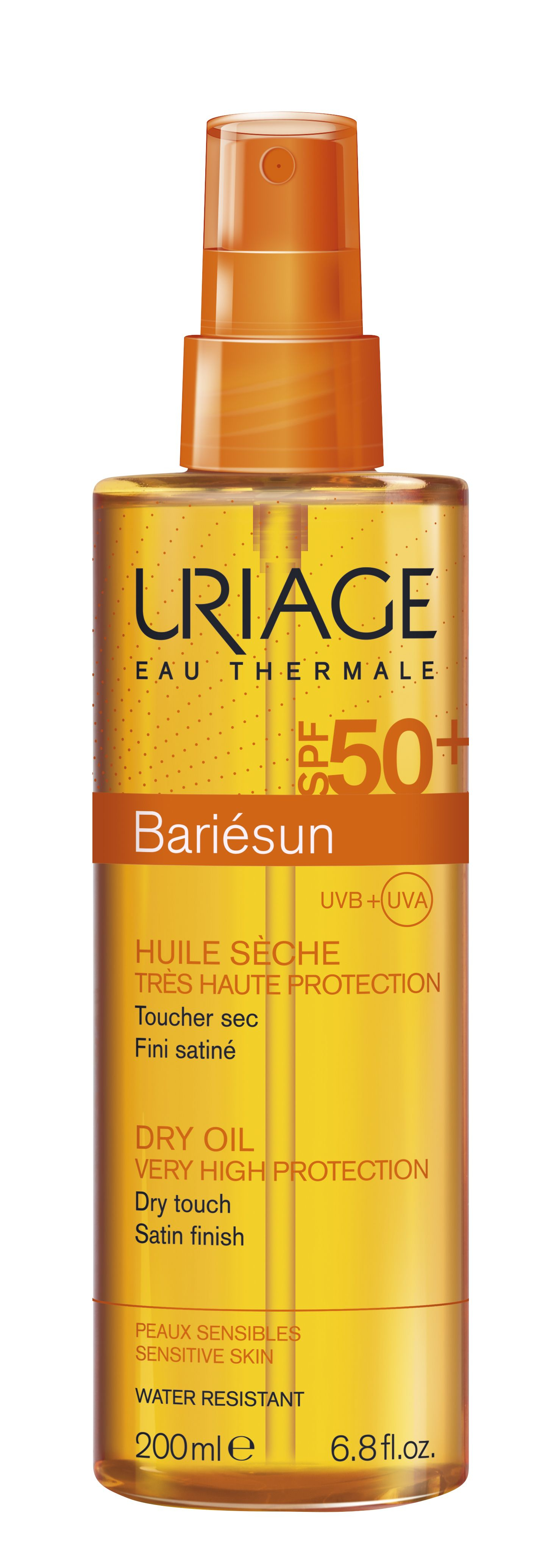 Uriage Bariésun Suchý olej na opalování SPF 50+ sprej 200 ml Uriage