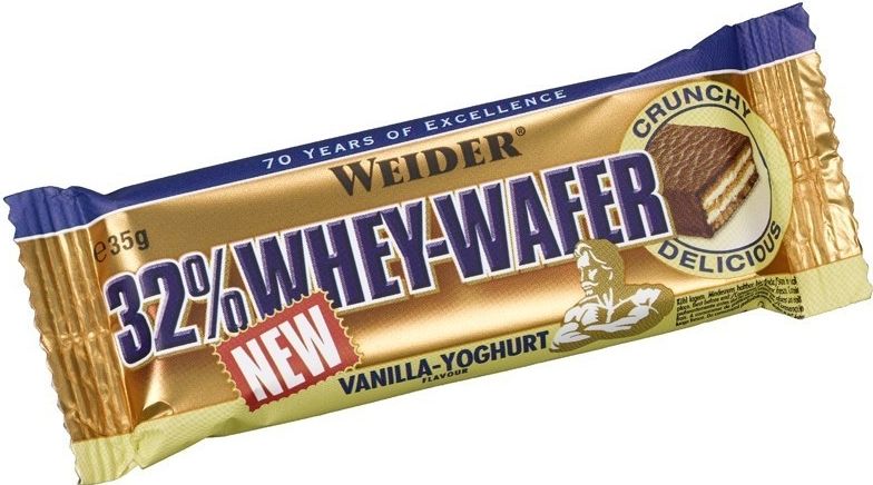 WEIDER 32% Whey-Wafer chocolate tyčinka 35 g WEIDER