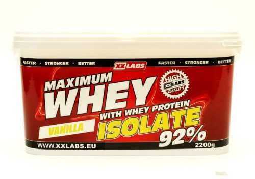 Xxlabs Maximum Whey Protein Isolate 92 vanilka 2200 g Xxlabs