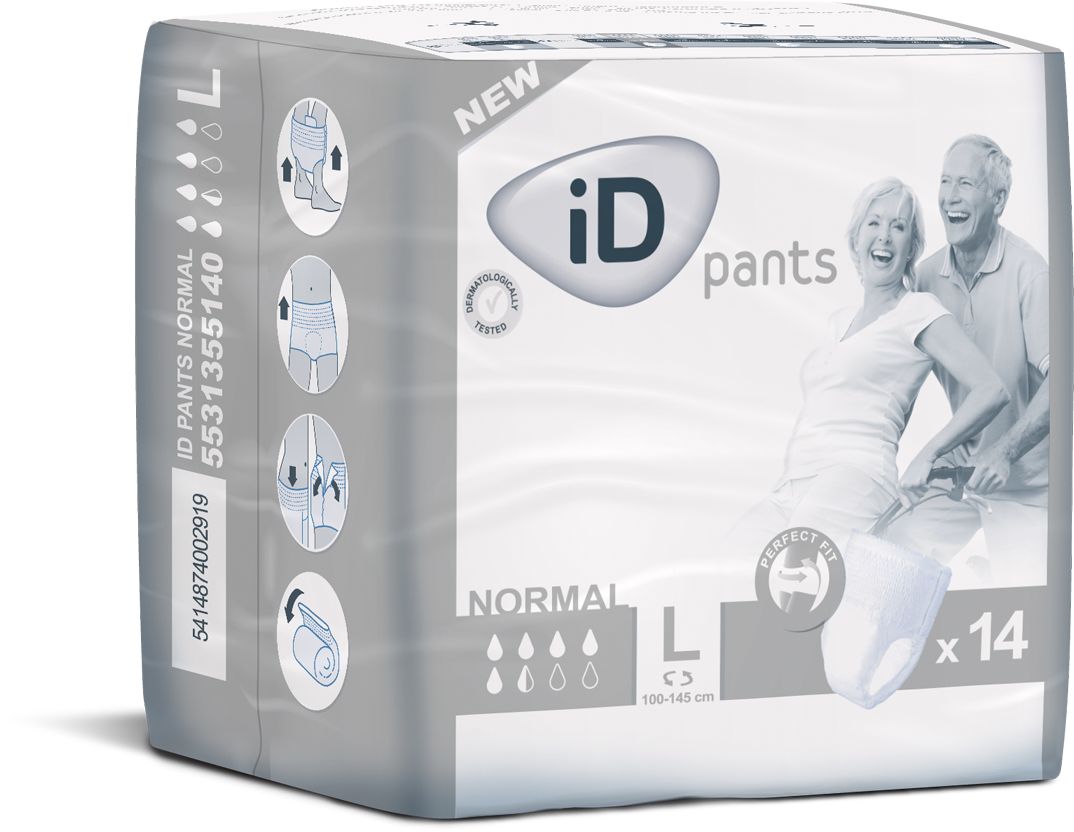 iD Pants Large Normal plenkové kalhotky navlékací 14 ks iD