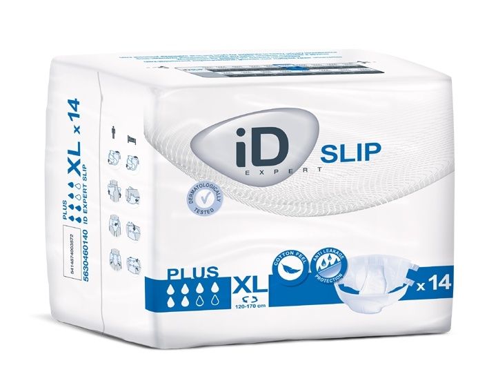 iD Slip X-Large Plus plenkové kalhotky s lepítky 14 ks iD