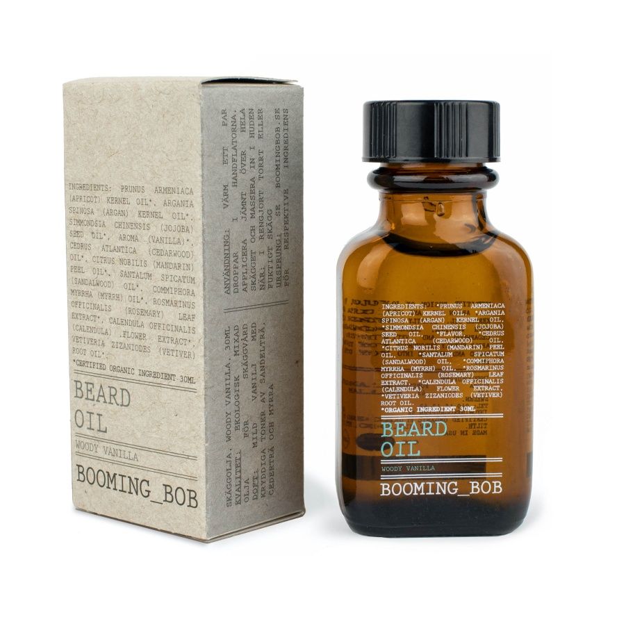 Booming Bob BIO Olej na vousy Woody Vanilla 30 ml Booming Bob