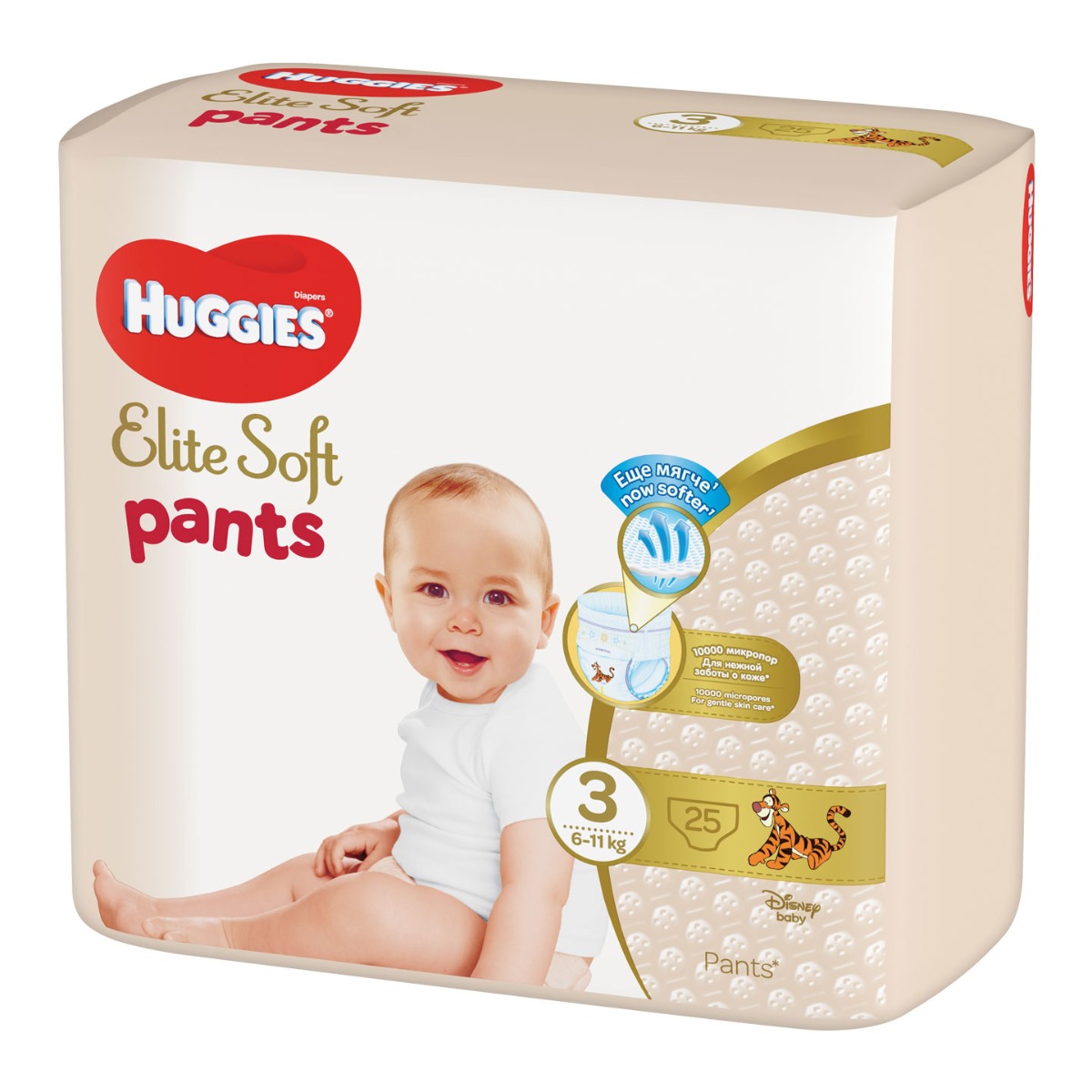 Huggies Elite Soft Pants 3 6–11 kg 25 ks Huggies