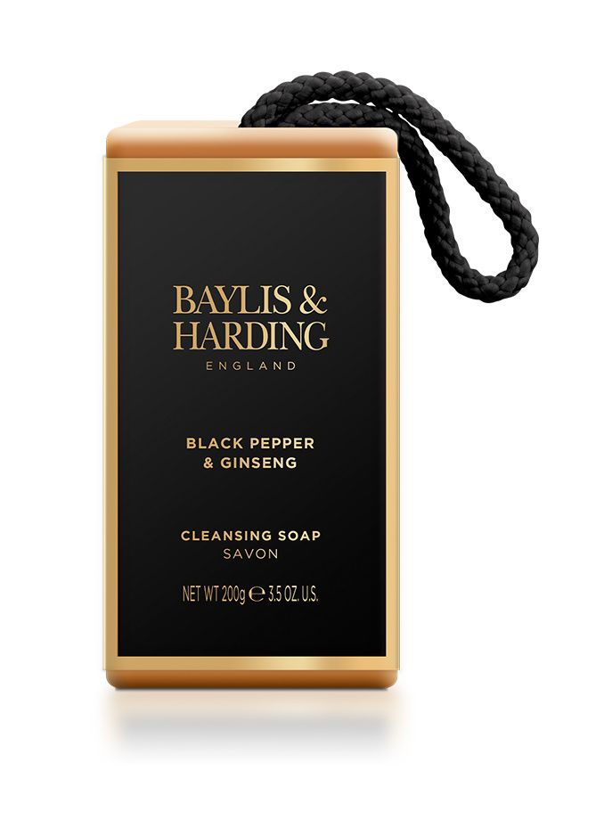 Baylis & Harding Mýdlo na šňůrce Black Pepper & Ginseng 200 g Baylis & Harding