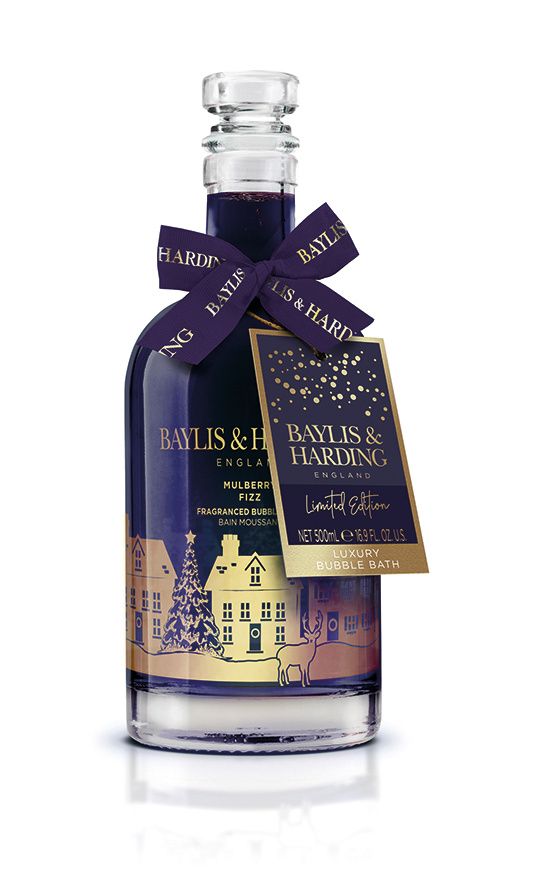 Baylis & Harding Pěna do koupele ve svítící karafě Mulberry Fizz 500 ml Baylis & Harding