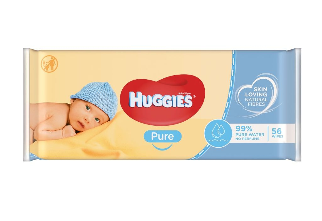 Huggies Pure vlhčené ubrousky 56 ks Huggies