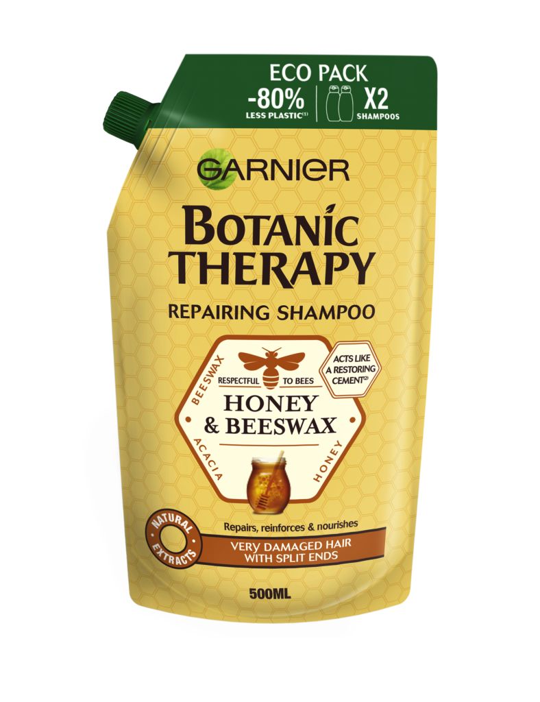 Garnier Botanic Therapy Honey & Propolis šampon náhradní náplň v ekologickém balení 500 ml Garnier