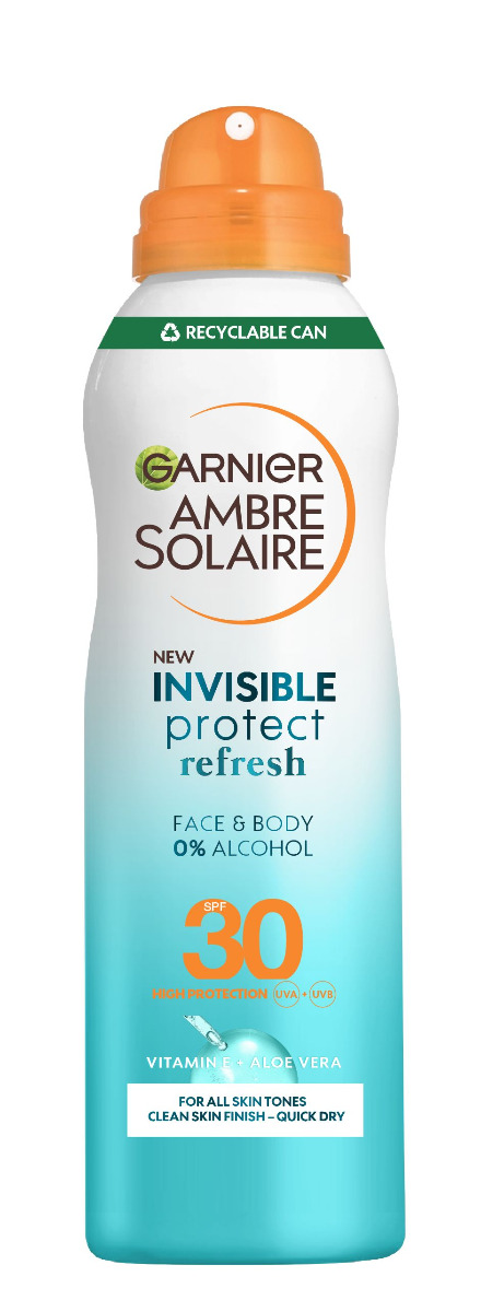 Garnier Ambre Solaire Invisible Protect Mlha na opalování SPF30 200 ml Garnier