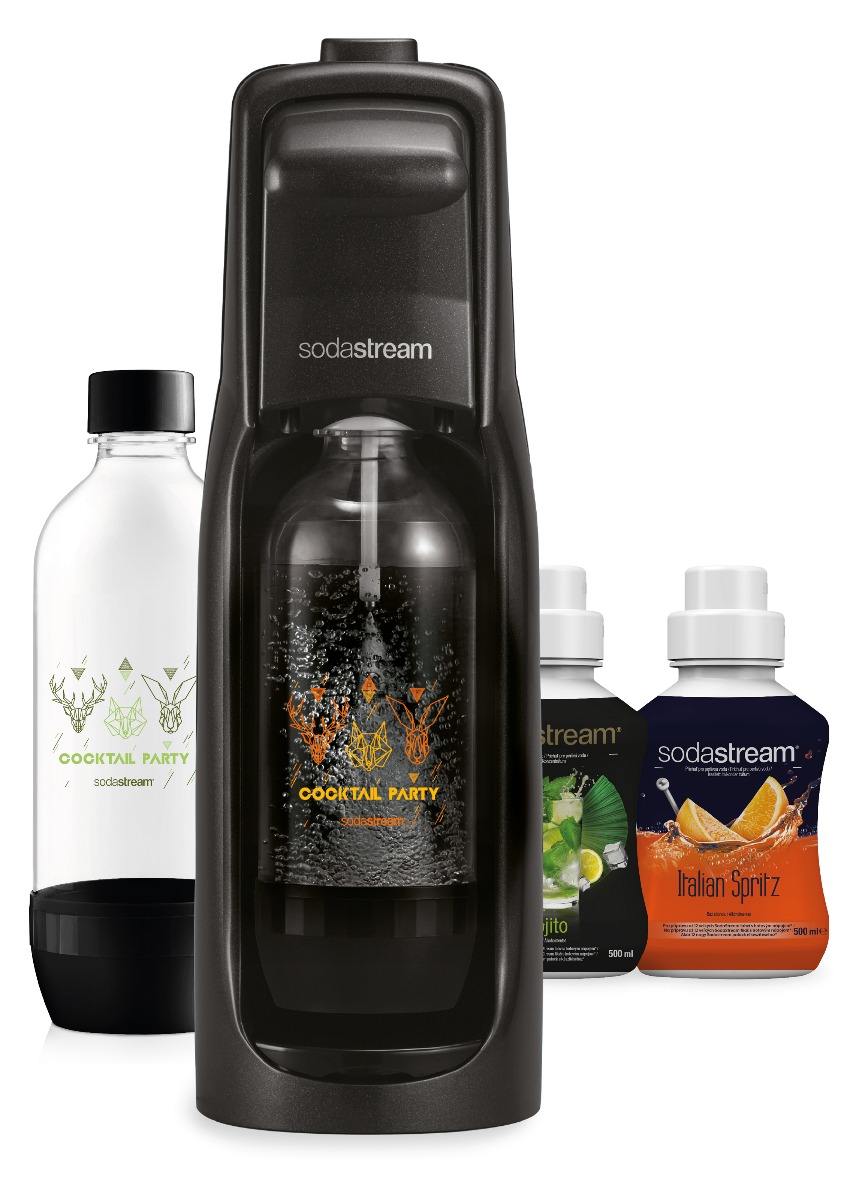 SODASTREAM Jet Black Cocktail Pack výrobník perlivé vody SODASTREAM