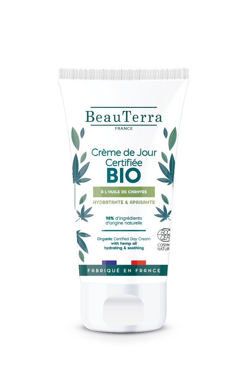 BeauTerra Denní krém Aloe vera a konopí BIO 50 ml BeauTerra