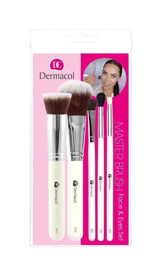 Dermacol Sada kosmetických štětců D51 D55 D81 D82 D83 5 ks Dermacol