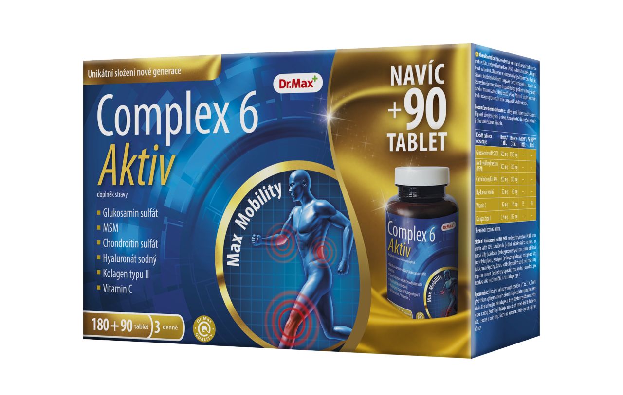 Dr.Max Complex 6 Aktiv dárkové balení 180+90 tablet Dr.Max