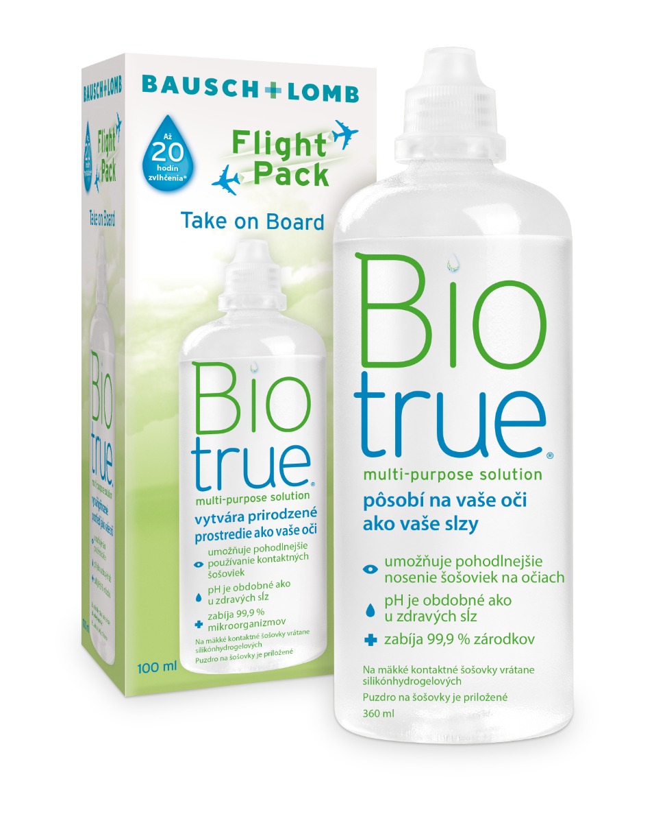 Biotrue Multipurpose solution Flight Pack 100 ml Biotrue