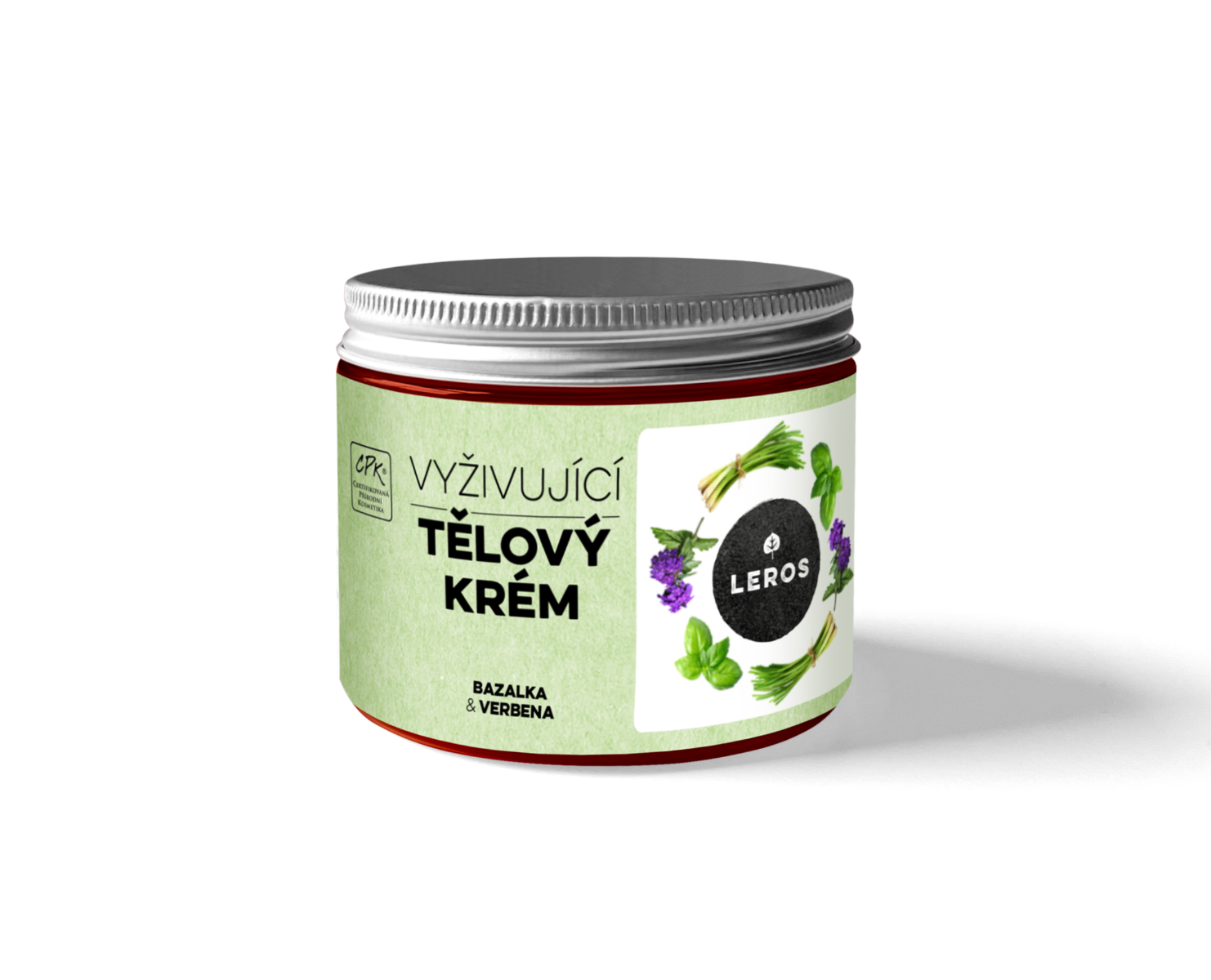 Leros Tělový krém bazalka & verbena 200 ml Leros