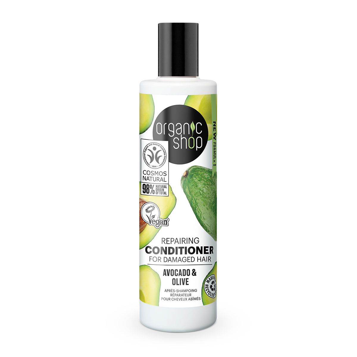 Organic Shop Regenerační kondicionér pro poškozené vlasy Avokádo a olivy 280 ml Organic Shop