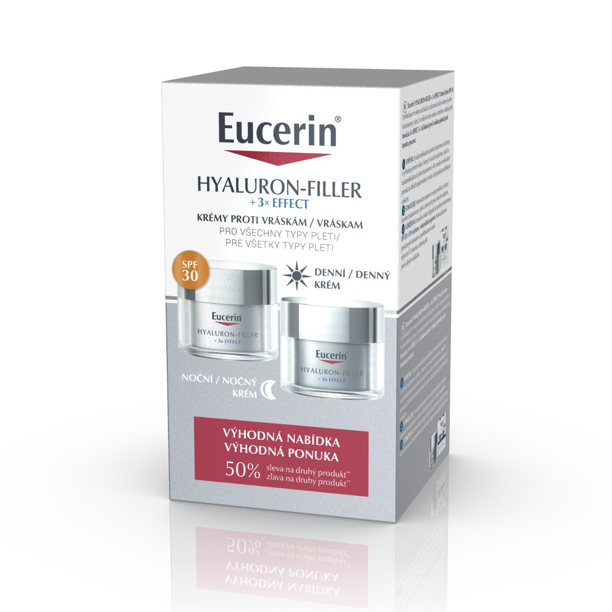 Eucerin Hyaluron-Filler + 3x Effect duopack denní krém SPF30 + noční krém Eucerin