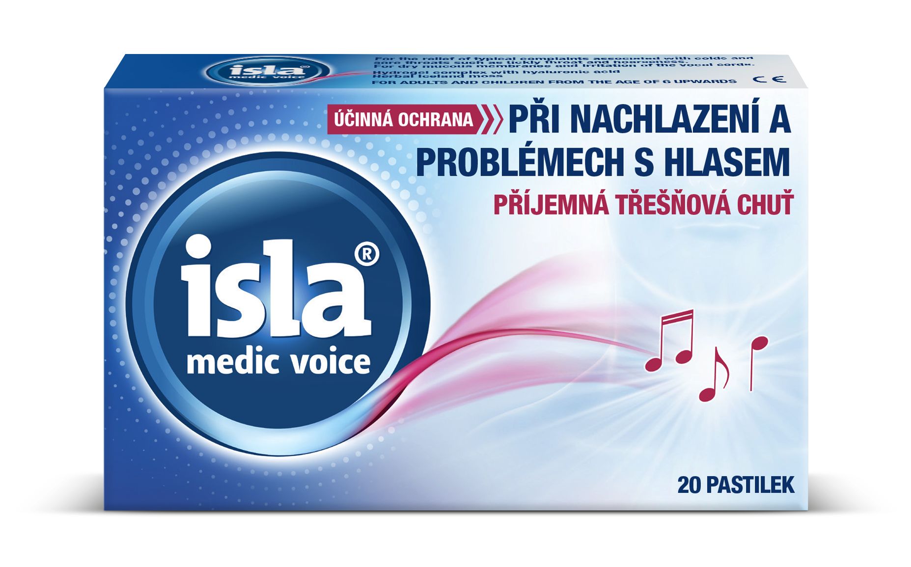 Isla Medic Voice třešeň 20 pastilek Isla