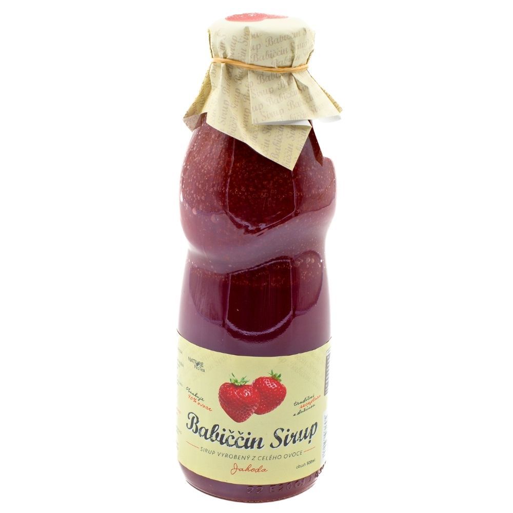 Nature Notea Babiččin sirup ovocný Jahoda 500 ml Nature Notea