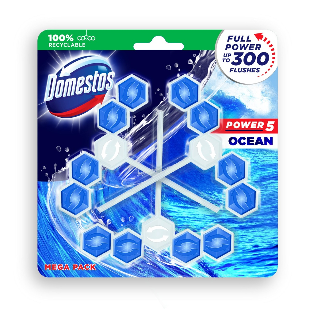 Domestos Power 5 Ocean 3x55 g Domestos