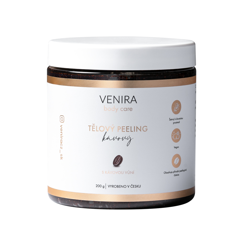 Venira Tělový peeling kávový 200 ml Venira