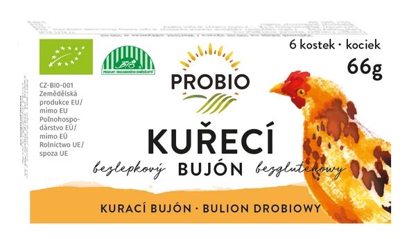 PROBIO Bujón kuřecí BIO kostky 66 g PROBIO