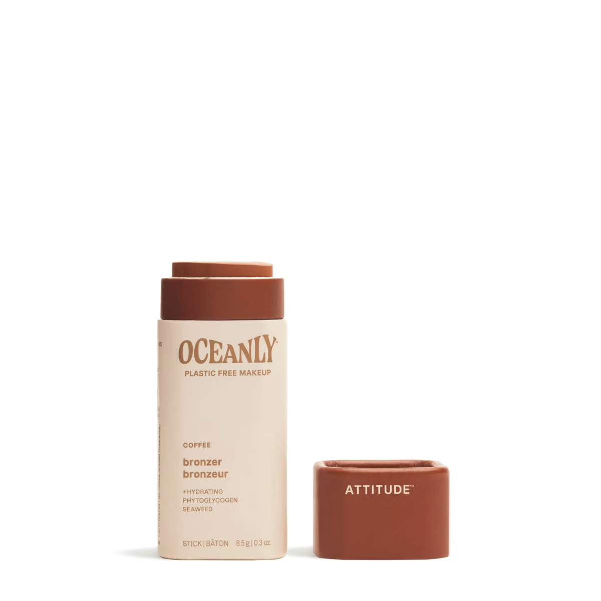 ATTITUDE Oceanly Tuhý bronzer Coffee 8