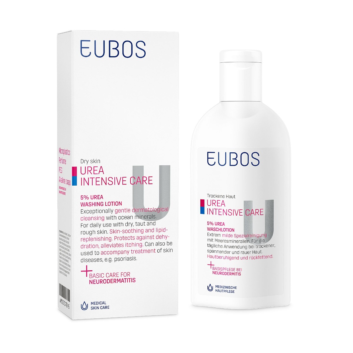 EUBOS Urea 5% mycí mléko 200 ml EUBOS