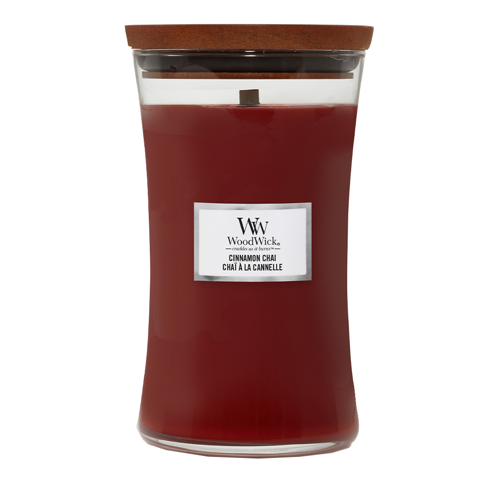 Wood Wick Vonná svíčka Cinnamon Chai 609 g Wood Wick