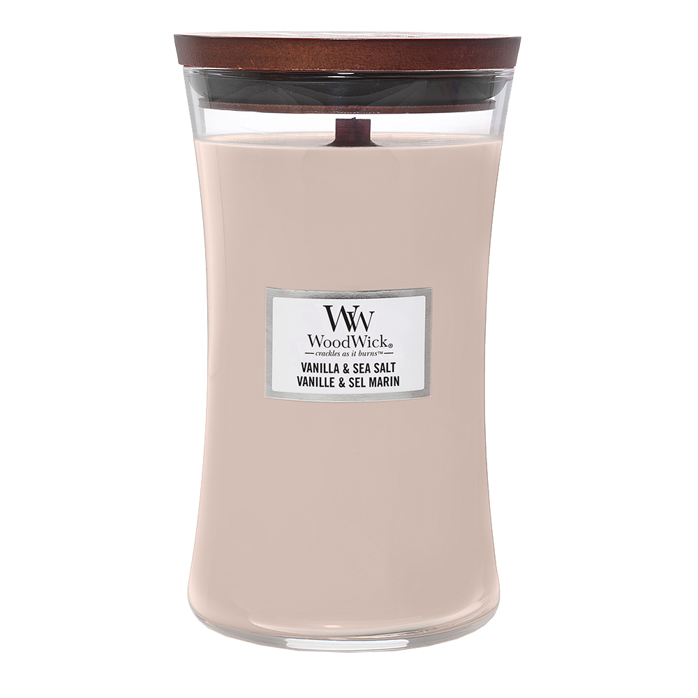 Wood Wick Vonná svíčka Vanilla&Sea Salt 609 g Wood Wick