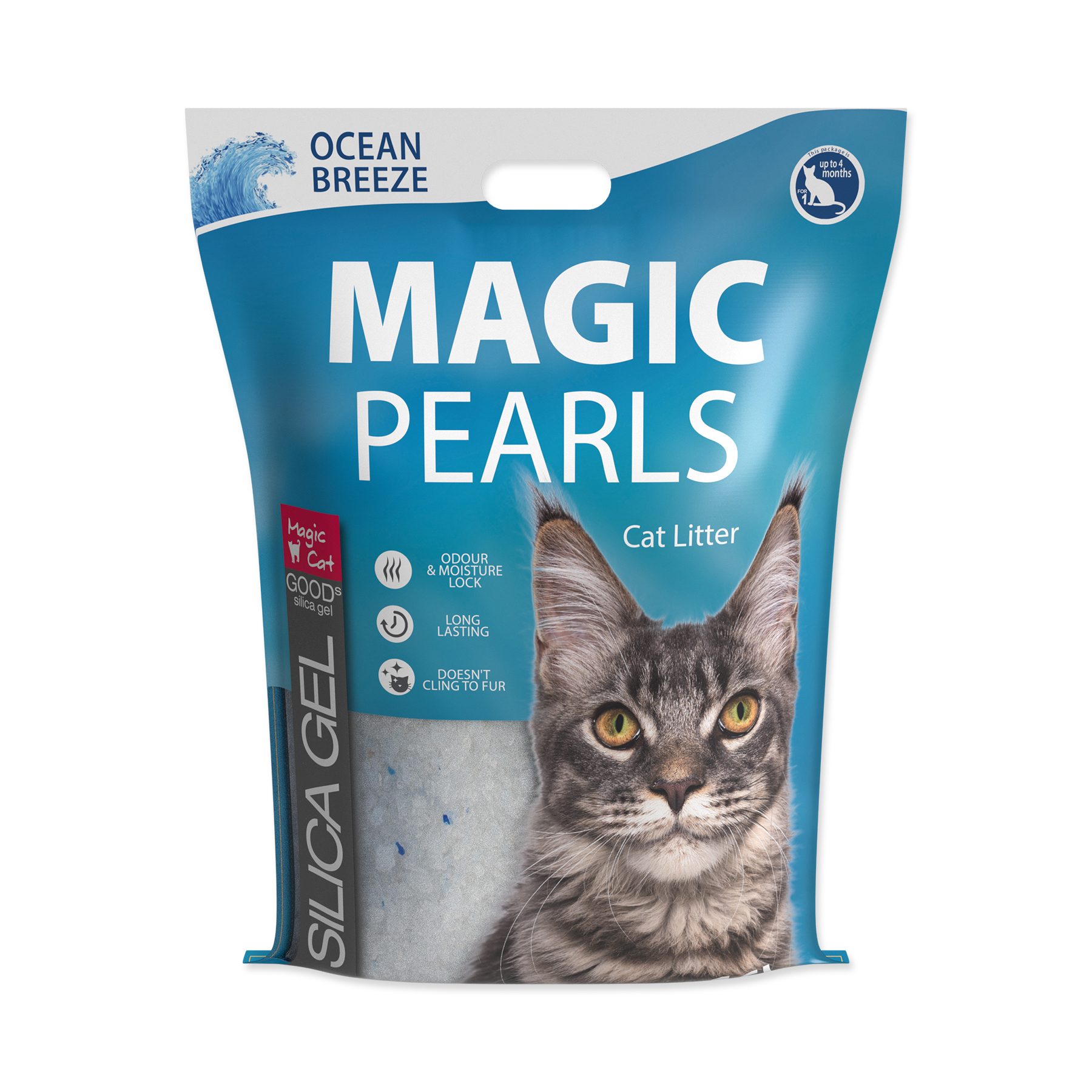 Magic Litter Pearls Ocean Breeze kočkolit 16 l Magic Litter