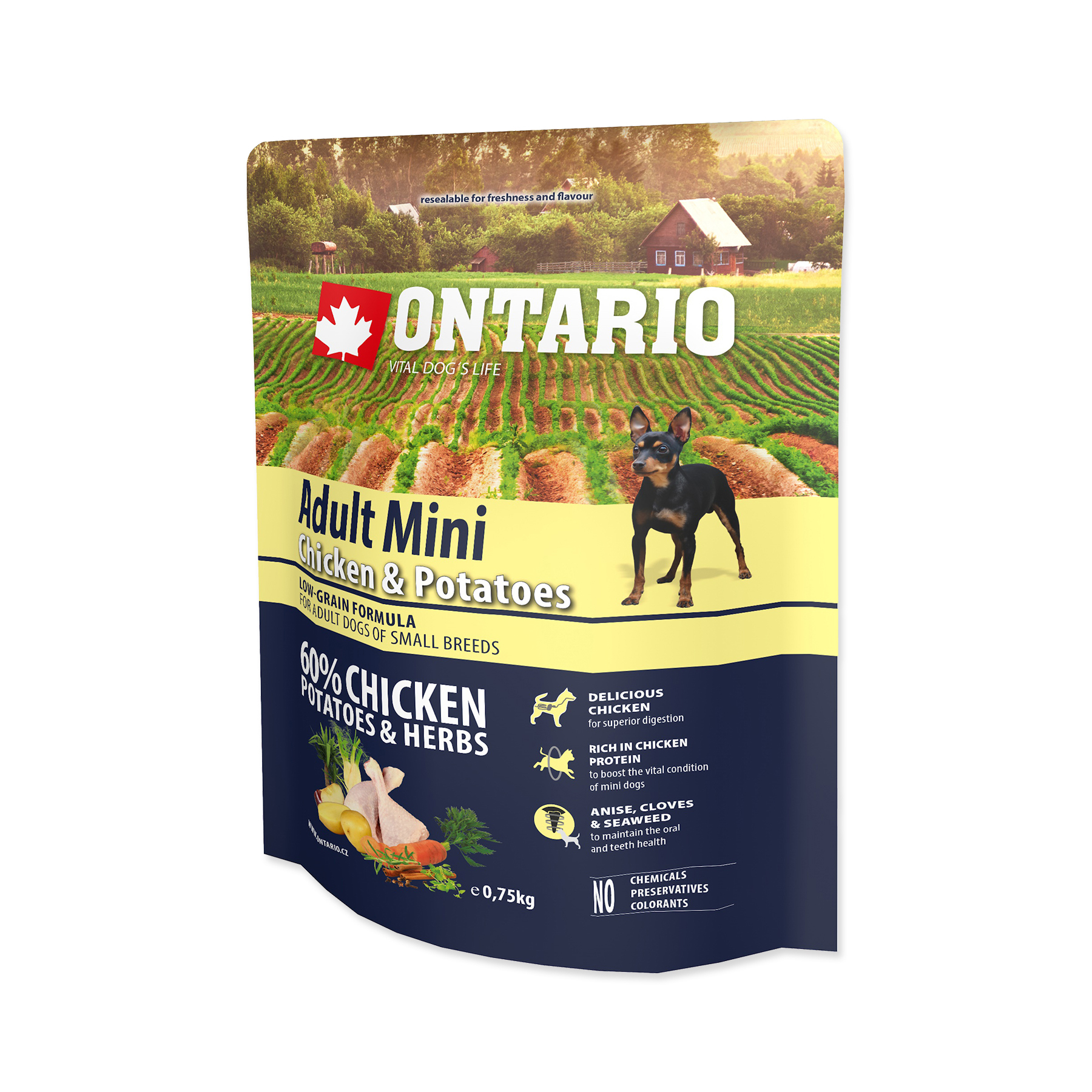 Ontario Adult Mini Chicken & Potatoes granule 0